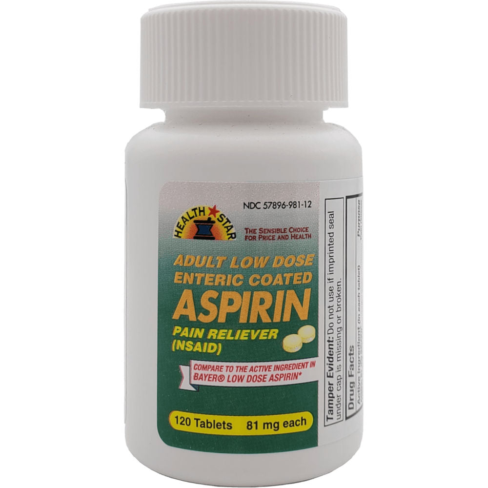 Baby Aspirin Coated Tabs 100&#39;S 81mg, Case of 24