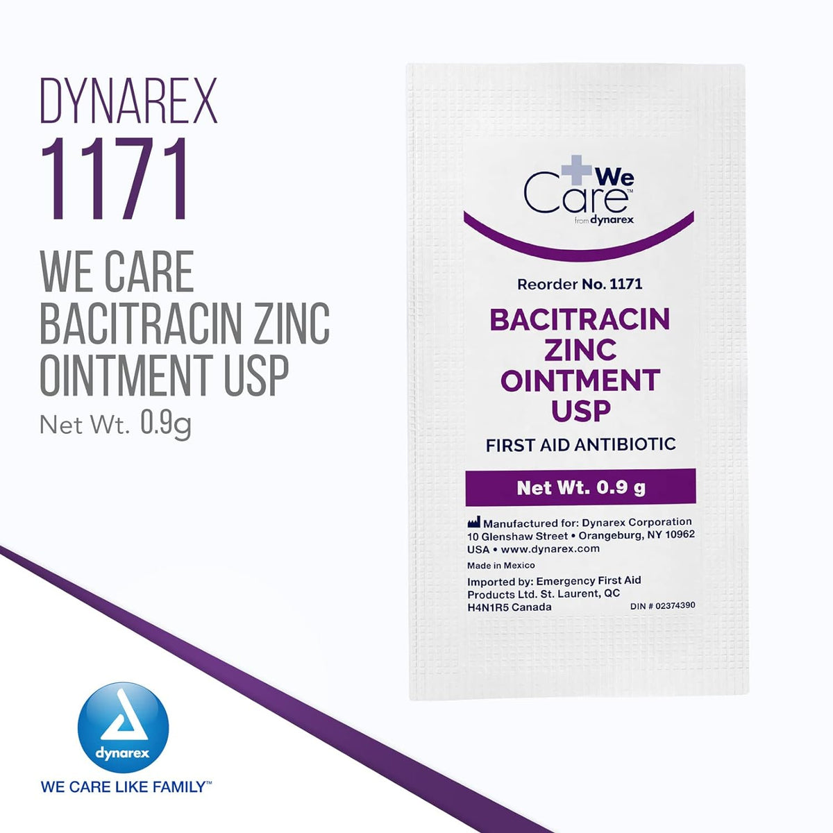Bacitracin Oint. W/Zinc Foil Pack, Pack of 24
