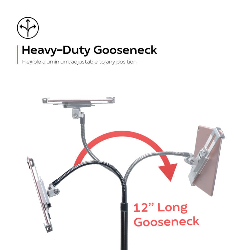 Heavy-Duty Security Floor Stand For 7-13 Inch