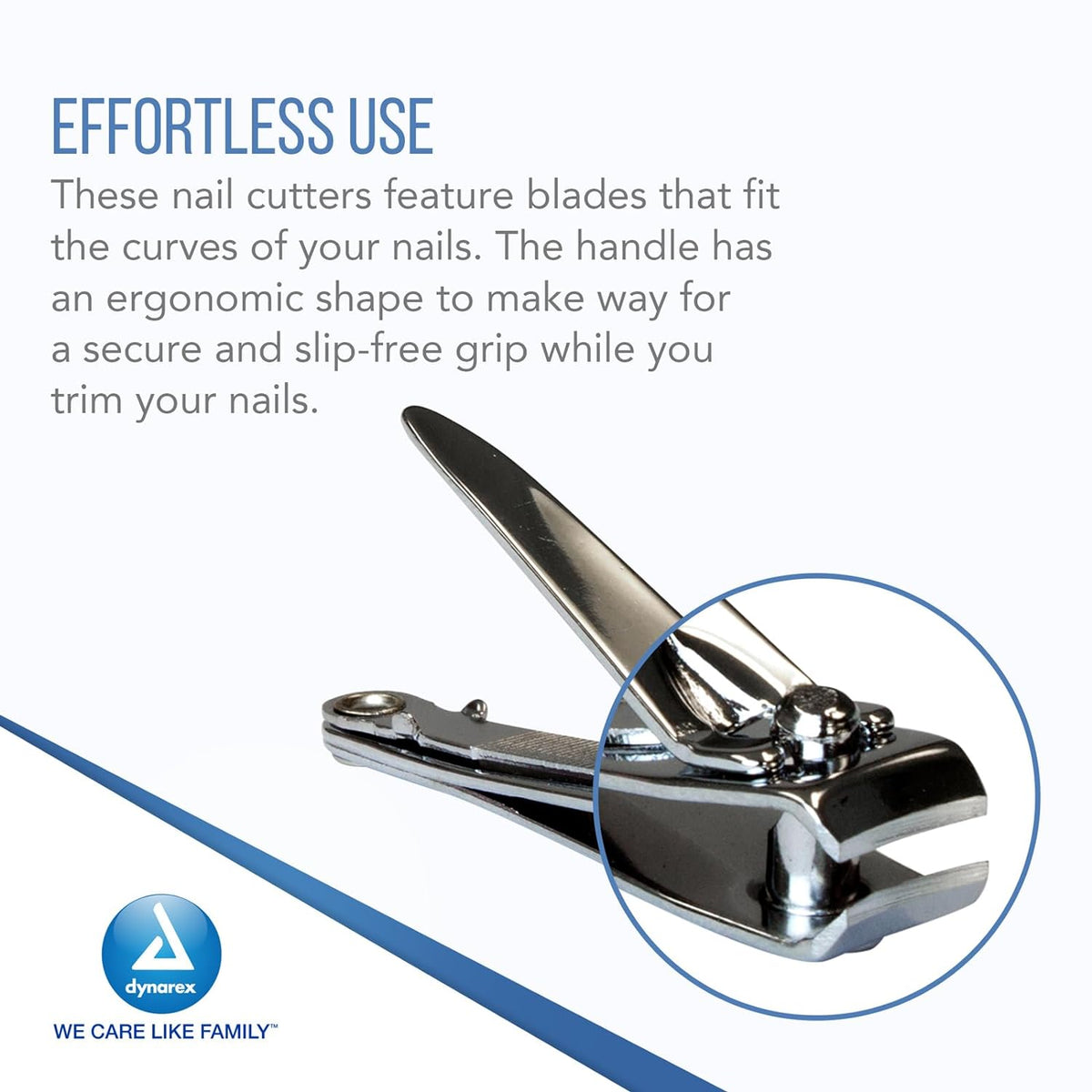 Nail Clippers, Stainless Steel, Thumb Squeeze Lever