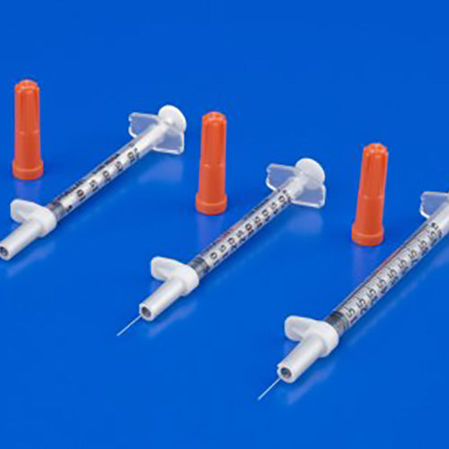 Insulin Syringe with Needle, Magellan, .5 ml, 29 Gauge, 1/2&quot; Needle, Box of 100