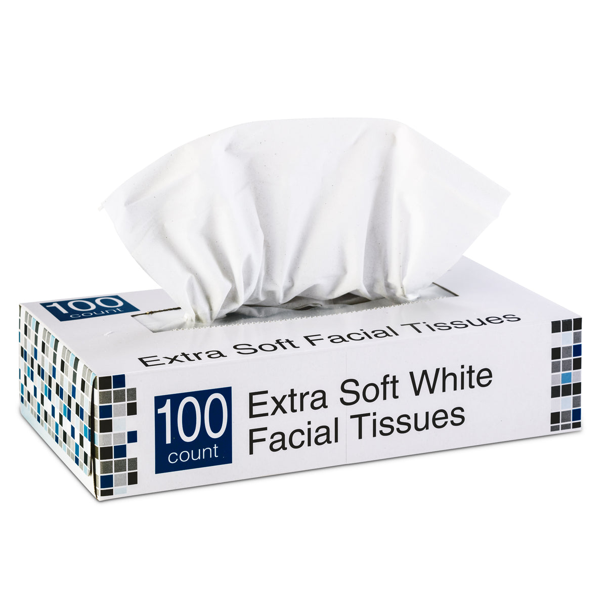 Extra Soft Facial Tissues, Large (Case of 30 Boxes, 100 sheets per Box)