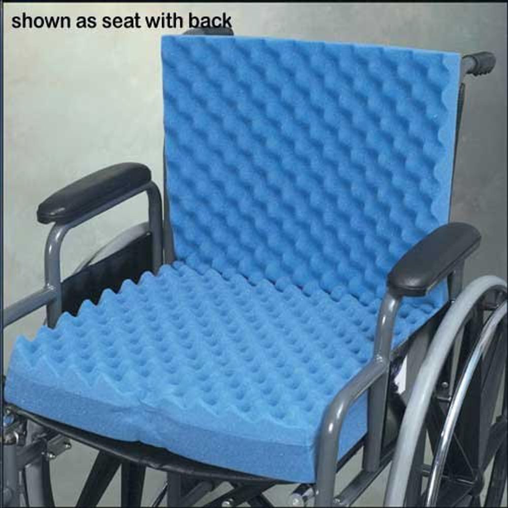 Eggcrate Wheelchair Cushion With Back 18&quot;x32&quot;x3&quot;