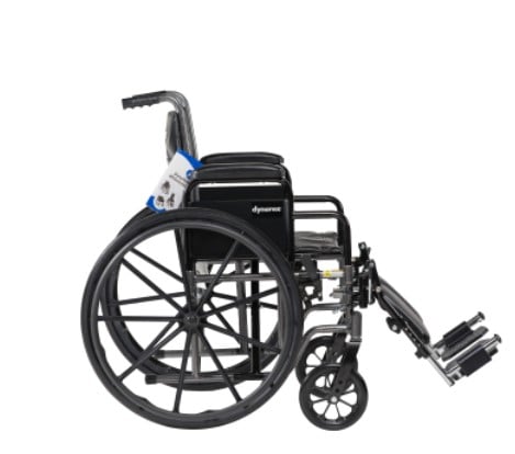 Silver Sport 1 Wheelchair With Full Arms And Swing Away Removable Footrest