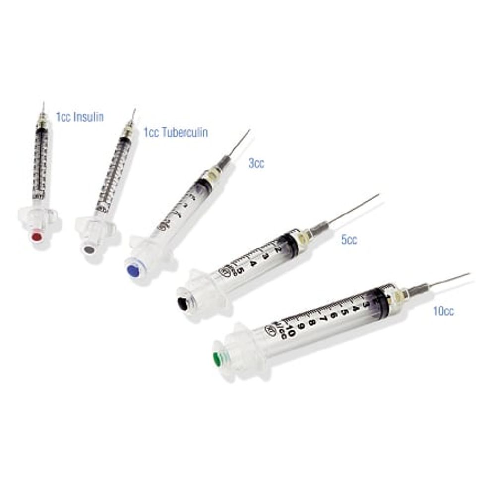 Insulin Syringe with Needle, VanishPoint, 1 mL