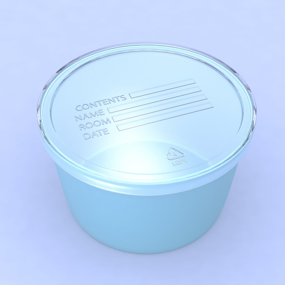 Plastic Denture &amp; Retainer Baths - Blue - 8 oz Container Cup - 250 Count