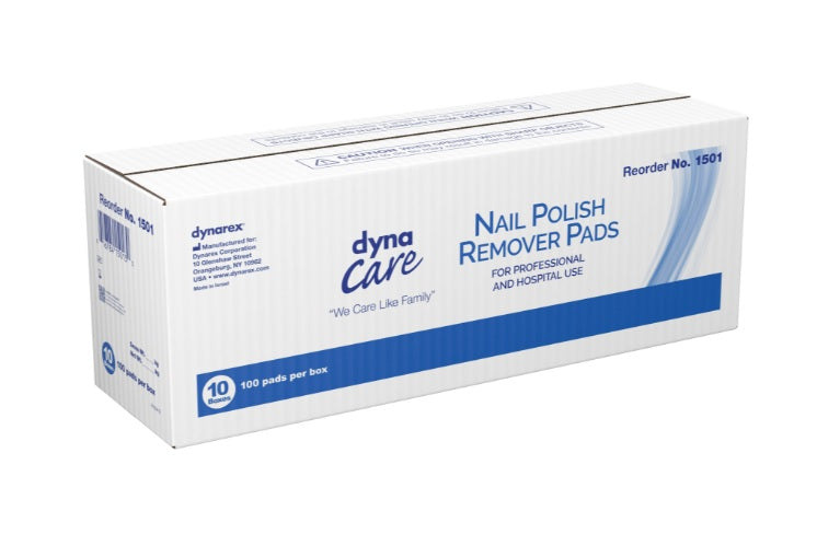 Nail Polish Remover Pads, No Acetone, 100/box