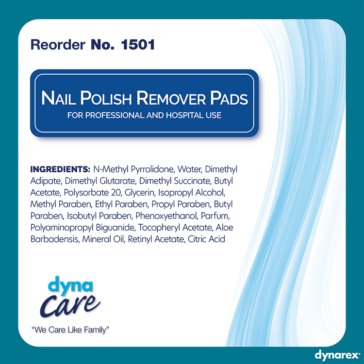 Nail Polish Remover Pads, No Acetone, 100/box