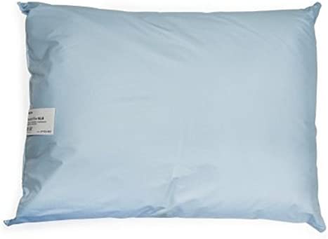 Reusable Bed Pillow, Vinyl Cover, Blue, 19&quot;x25&quot;