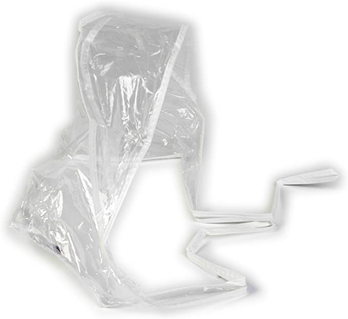 Plastic Rain Bonnet Hat, 3-Pack