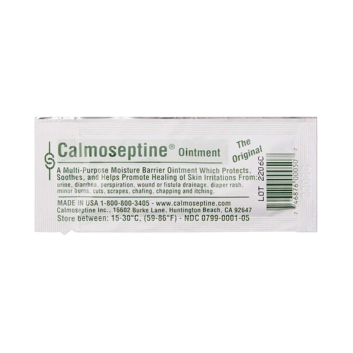 Calmoseptine Foil 3.5Gm, Case of 144