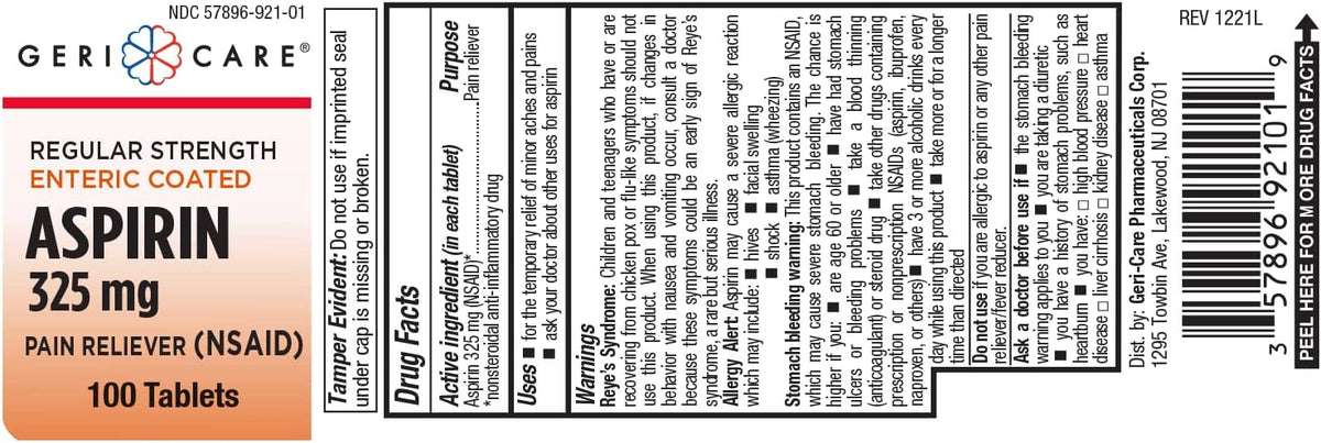 Enteric Coated Aspirin 100&#39;S, Case of 12