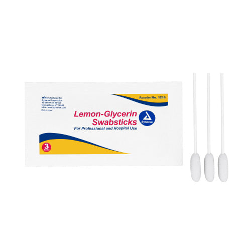 Lemon Glycerin Swabs, Case of 10