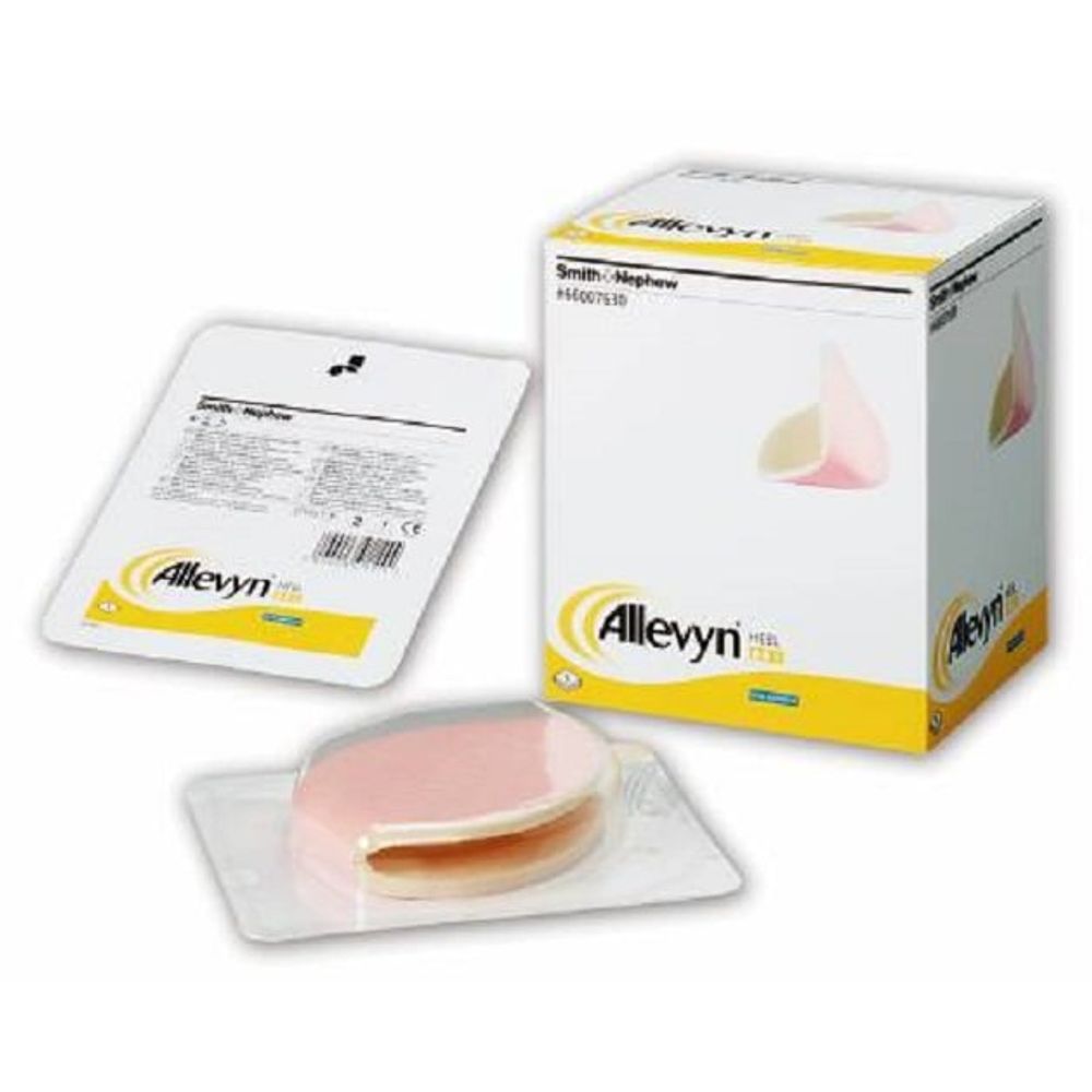 Allevyn Foam Heel Cup Dressing - Sterile Bandaging Pads - Box of 5 Allevyn Foam Heel Cup Dressing - Sterile Bandaging Pads - Box of 5