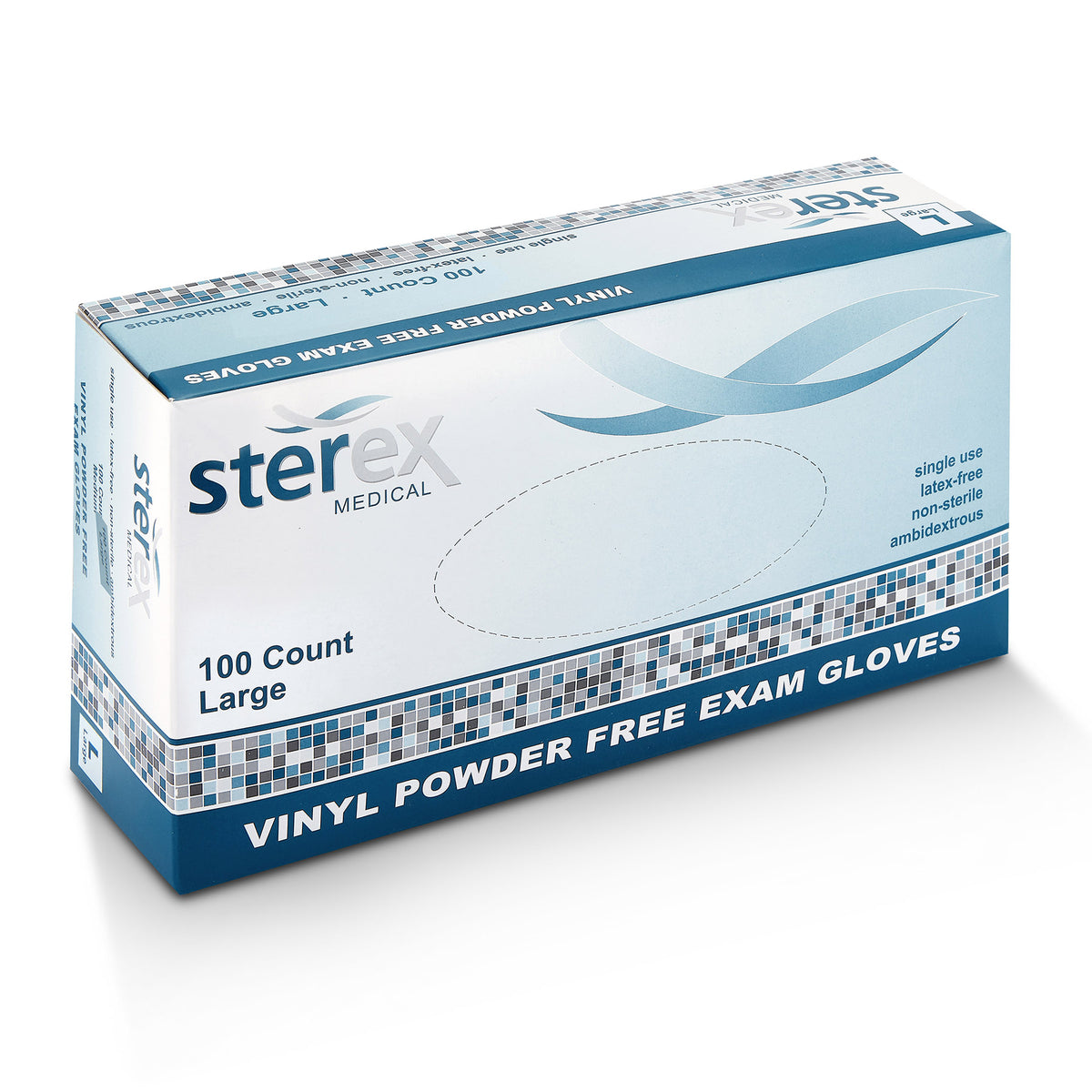 Vinyl Powder Free Exam Disposable Gloves Large