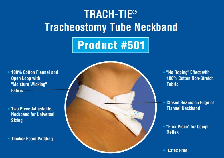 Two Piece Adult Trach-Tie II Tube Holder