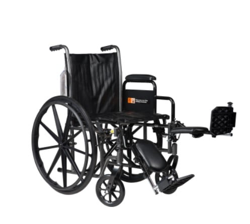 Silver Sport 1 Wheelchair With Full Arms And Swing Away Removable Footrest